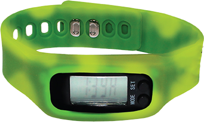 Picture of Color Changing Watch Pedometer - Green/Yellow - 2021
