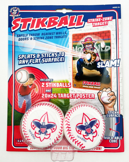 Picture of Indoor Squishy Sticky Baseball (2-pack) w/ BSA® Branding & Target - 2022^